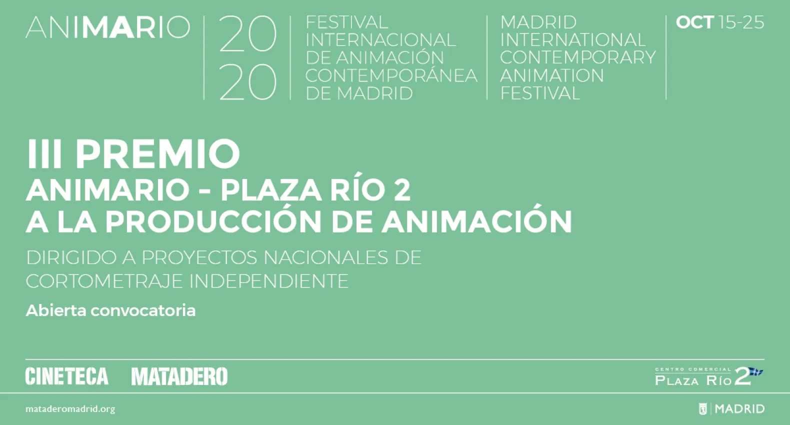 III Premio ANIMARIO-Plaza Río 2 a la producción de animación