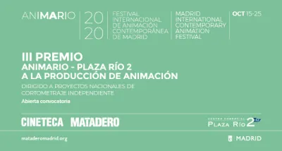 Convocatoria abierta al III Premio ANIMARIO-  Plaza Rio 2 a la producción de animación