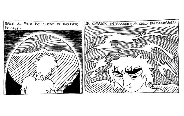 Viñeta del cómic El asalto de los pillos.