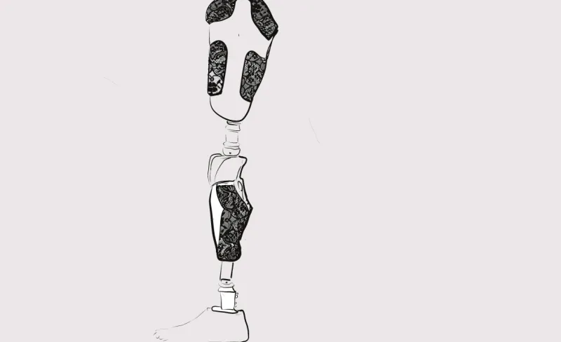 dibujo pierna ortopédica la_tullyda_gallery Costa Badía Centro residencias artísticas Matadero Madrid