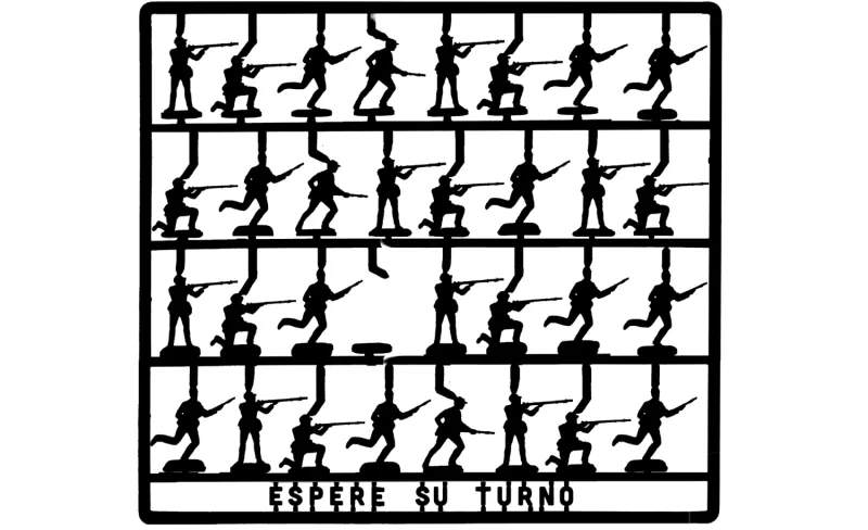 Siluetas recortables de soldaditos