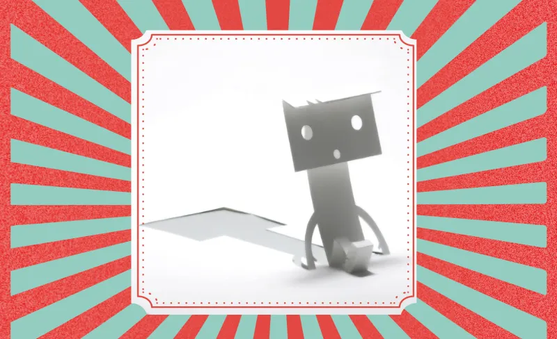 Dibujo de un muñeco hecho de figuras geométricas