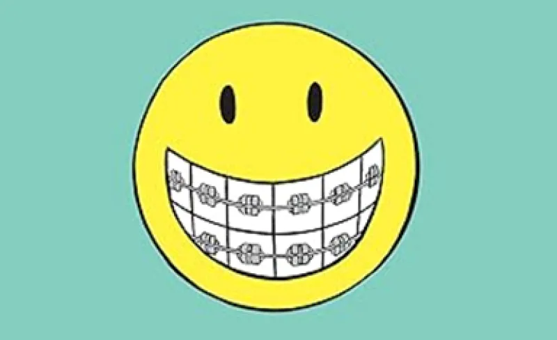 Emoji de cara sonriente con brackets