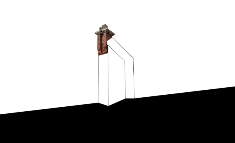 ilustración minimalista de edificio