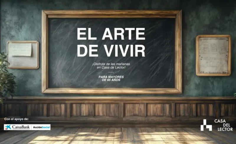 Pizarra en la que está escrito 'El arte de vivir'