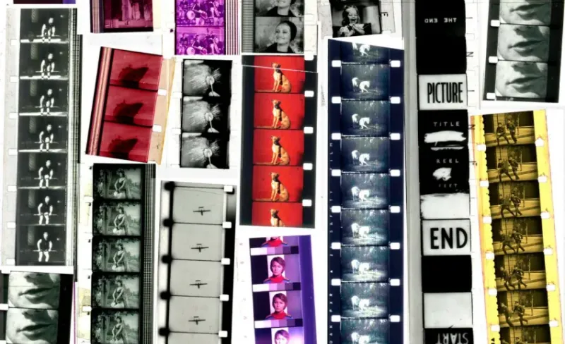 Una serie de fotogramas de colores