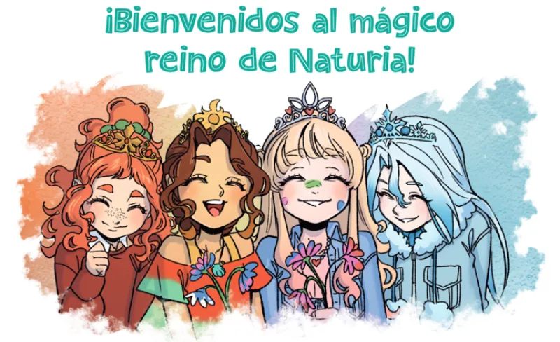 ilustración de cuatro chicas riéndose