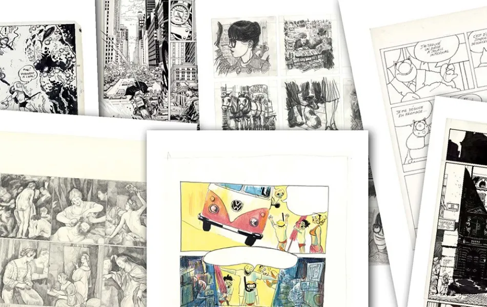 recortes de páginas de cómic