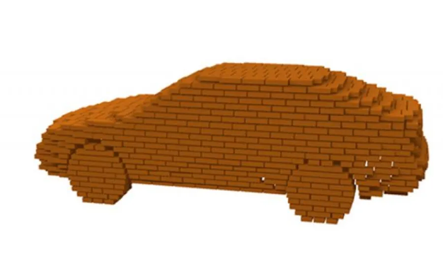 COCHE DE LADRILLO