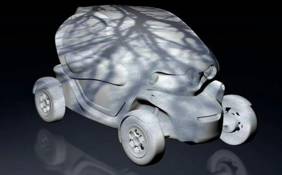 Juan Zamora: "Un twizy bajo la sombra de un árbol"