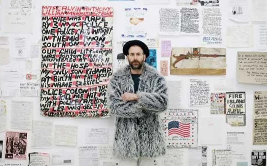 Kenneth Goldsmith at Street Poets and Visionaries Mercer Union. Toronto, 2009   © C. Jones