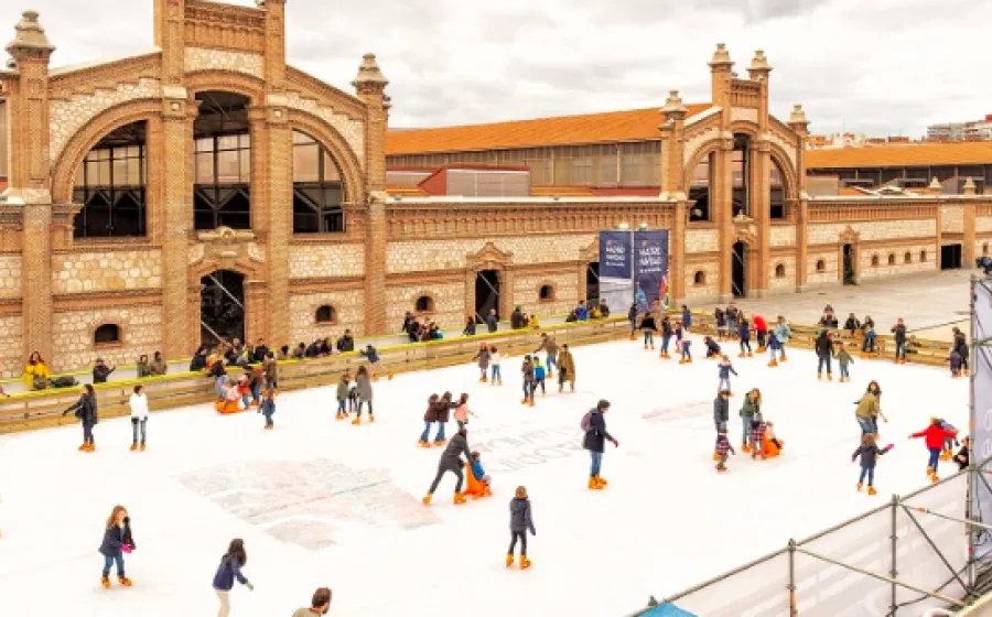 Pista de hielo en Matadero Madrid