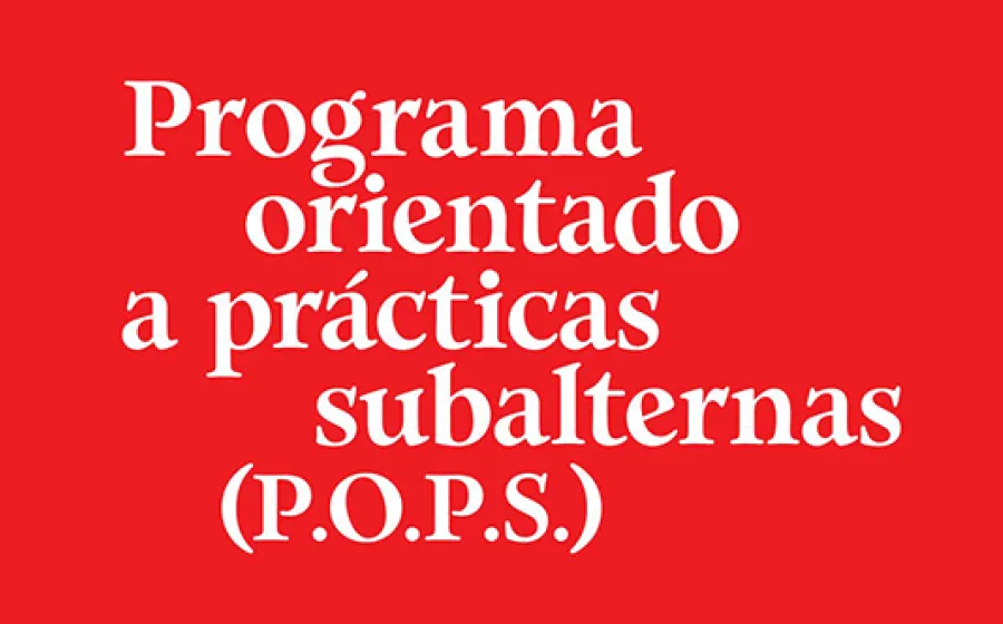 P.O.P.S. PROGRAMA ORIENTADO A PRACTICAS SUBALTERNAS