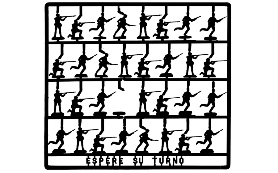 Siluetas recortables de soldaditos