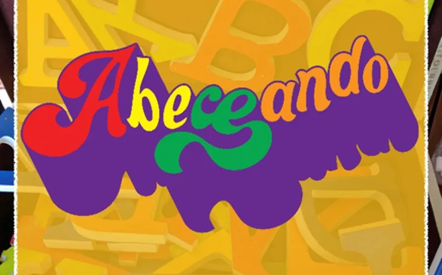 Letras estilo psicodélico de colores