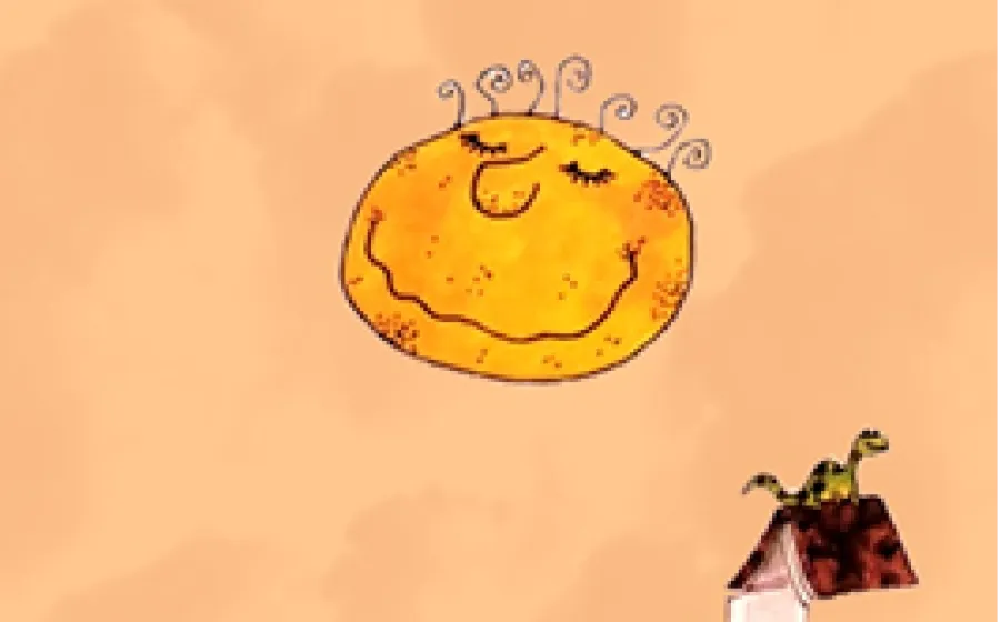 ilustración infantil de una cara sonriente