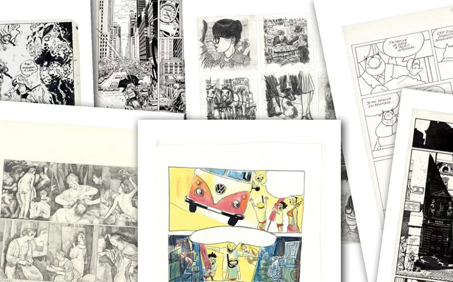 recortes de páginas de cómic