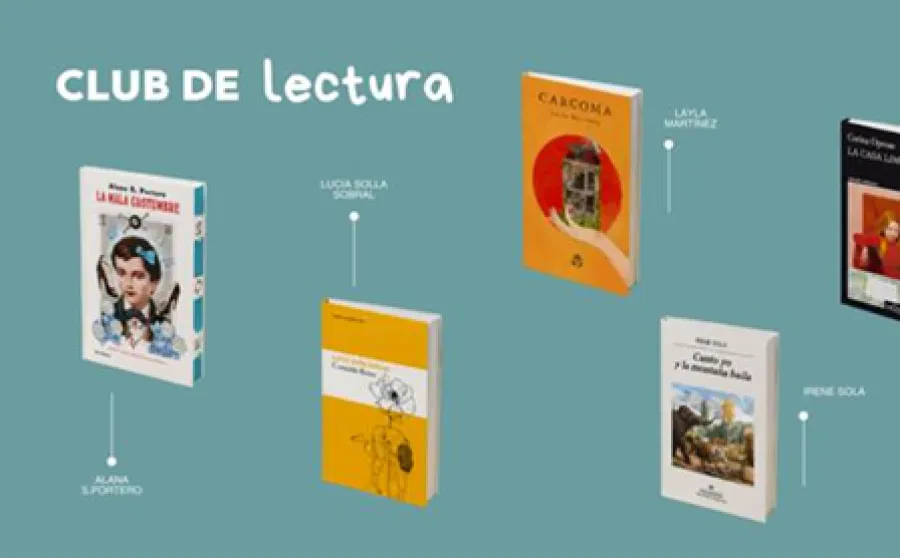 tapas de libros sobre fondo azul verdoso
