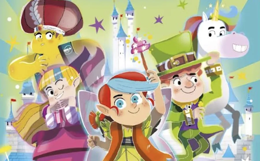 Ilustración infantil de seres fantásticos