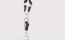 dibujo pierna ortopédica la_tullyda_gallery Costa Badía Centro residencias artísticas Matadero Madrid