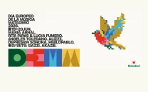 Cartel oficial DEMM26 con ilustración de pajarillo pixelado