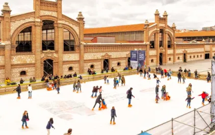 Pista de hielo en Matadero Madrid